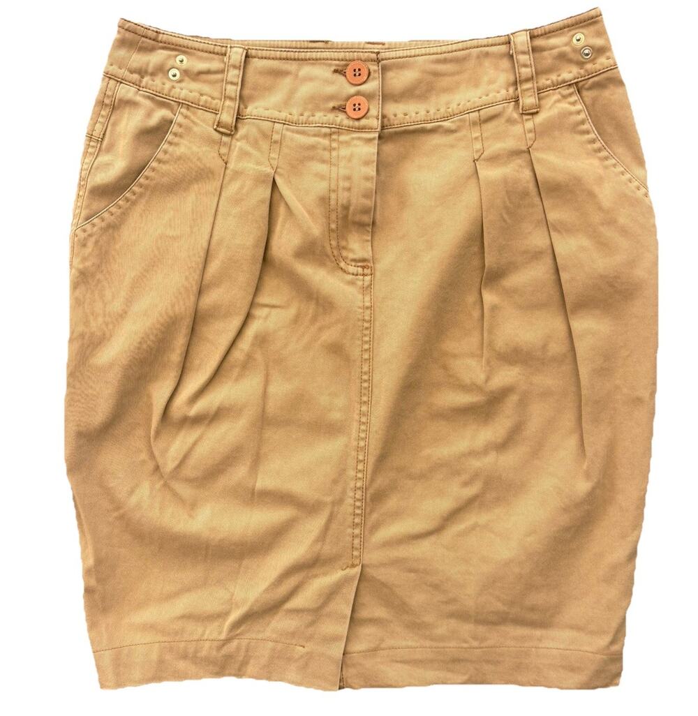Weekend Khaki Tan Pocket Mini Pencil Skirt Max Mara Women’s 4